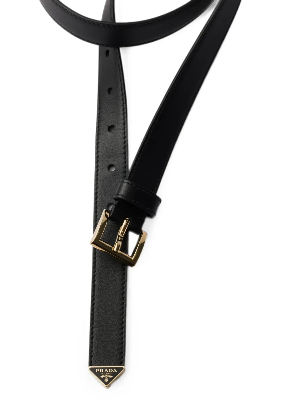 Prada Leren riem Zwart