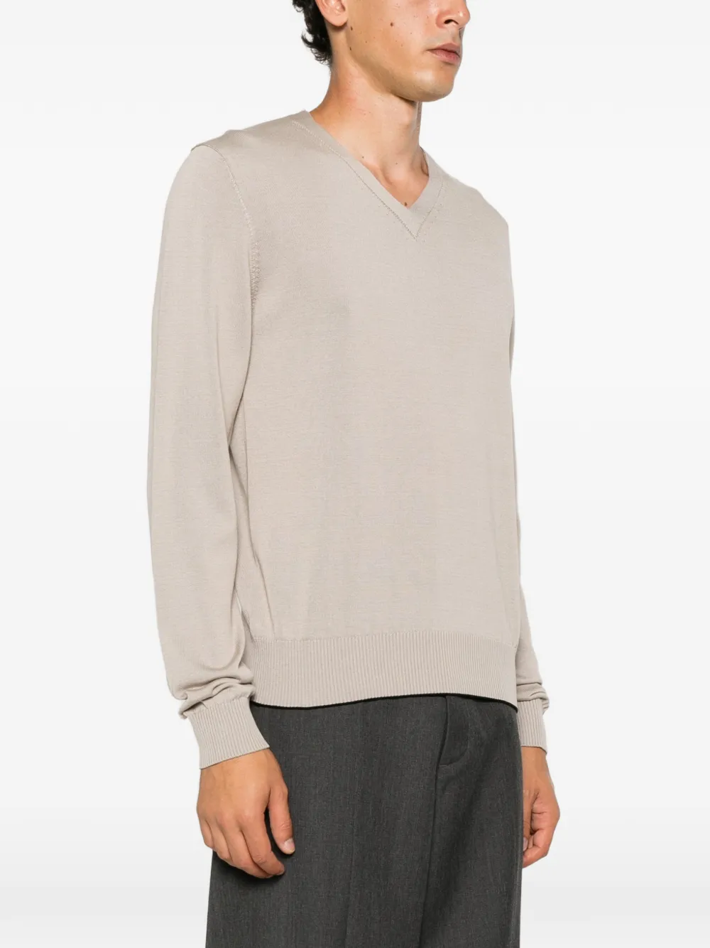 Jacquemus The Rio trui met V-hals Beige