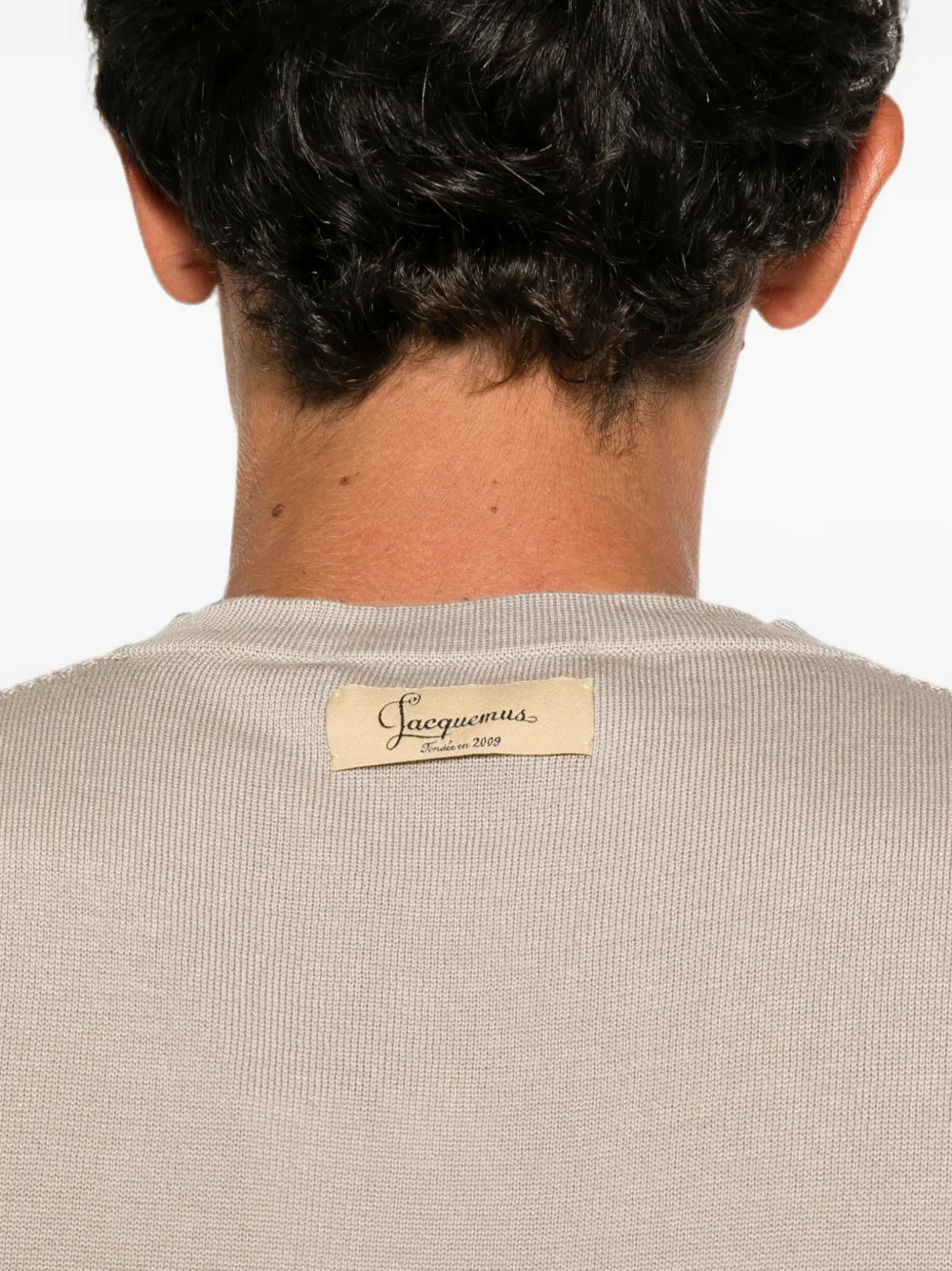 Jacquemus The Rio trui met V-hals Beige