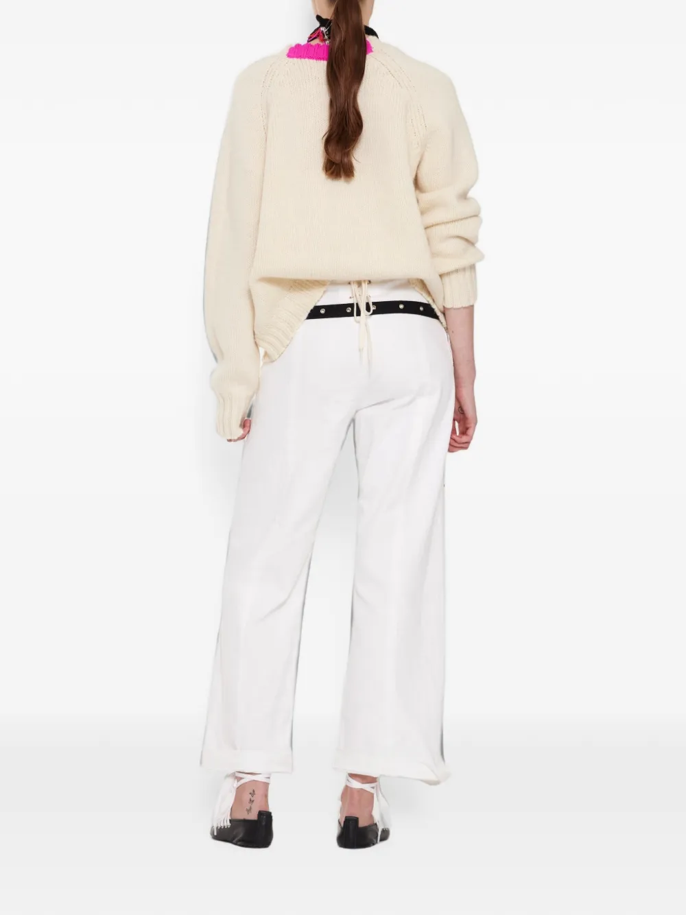 La Fetiche Ruimvallende trui Beige