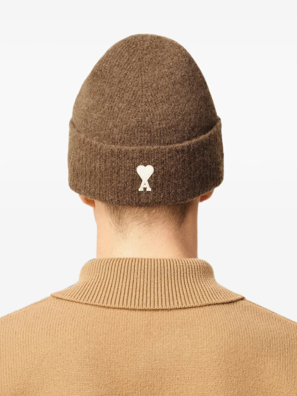 AMI Paris Ami de Coeur muts Bruin