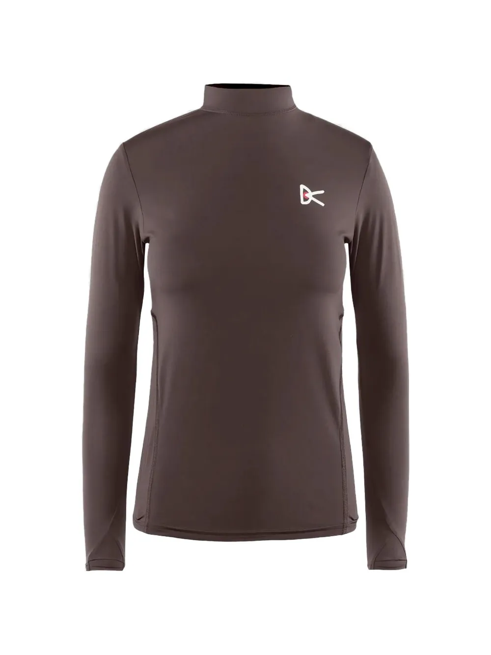 District Vision high-neck long-sleeve T-shirt - Braun