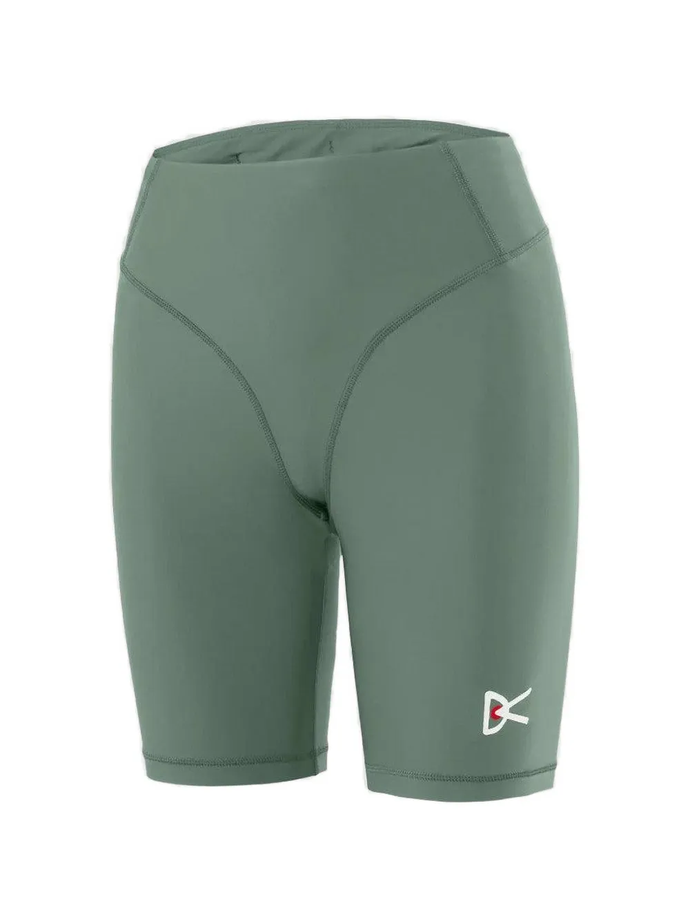 District Vision logo-print cycling shorts - Grün