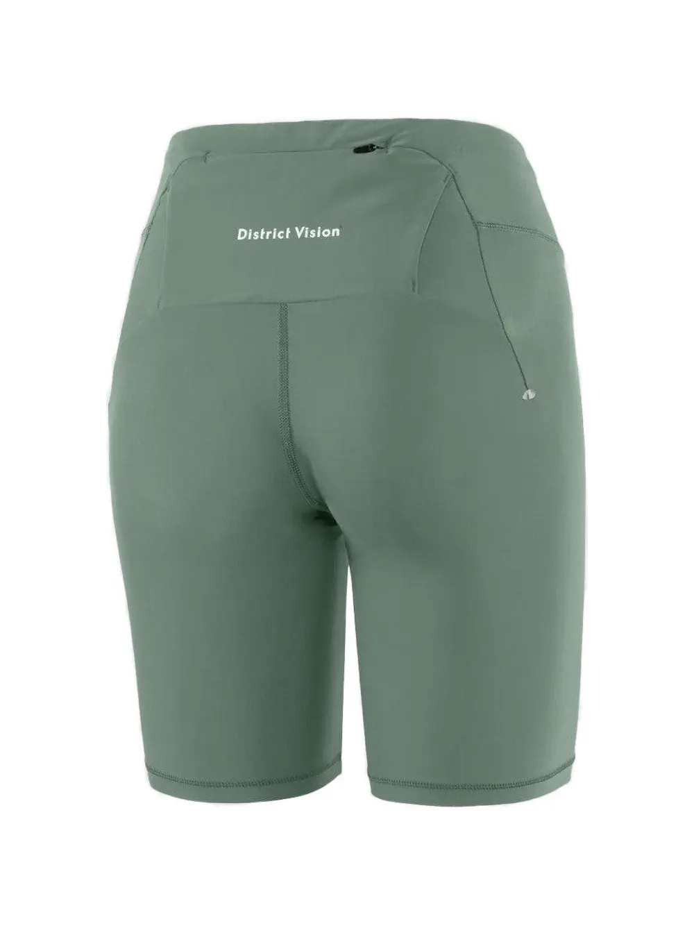 District Vision Fietsshorts met logoprint Groen