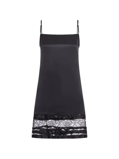 Niccolò Pasqualetti lace-panelled mini slip dress