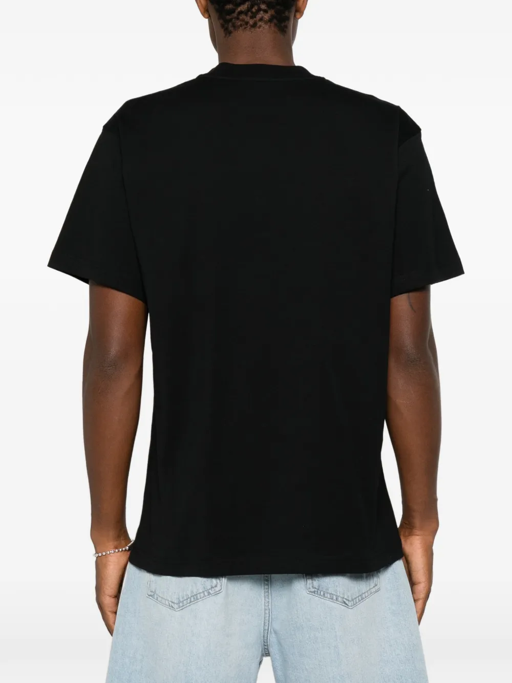 Moschino T-shirt met logoprint Zwart