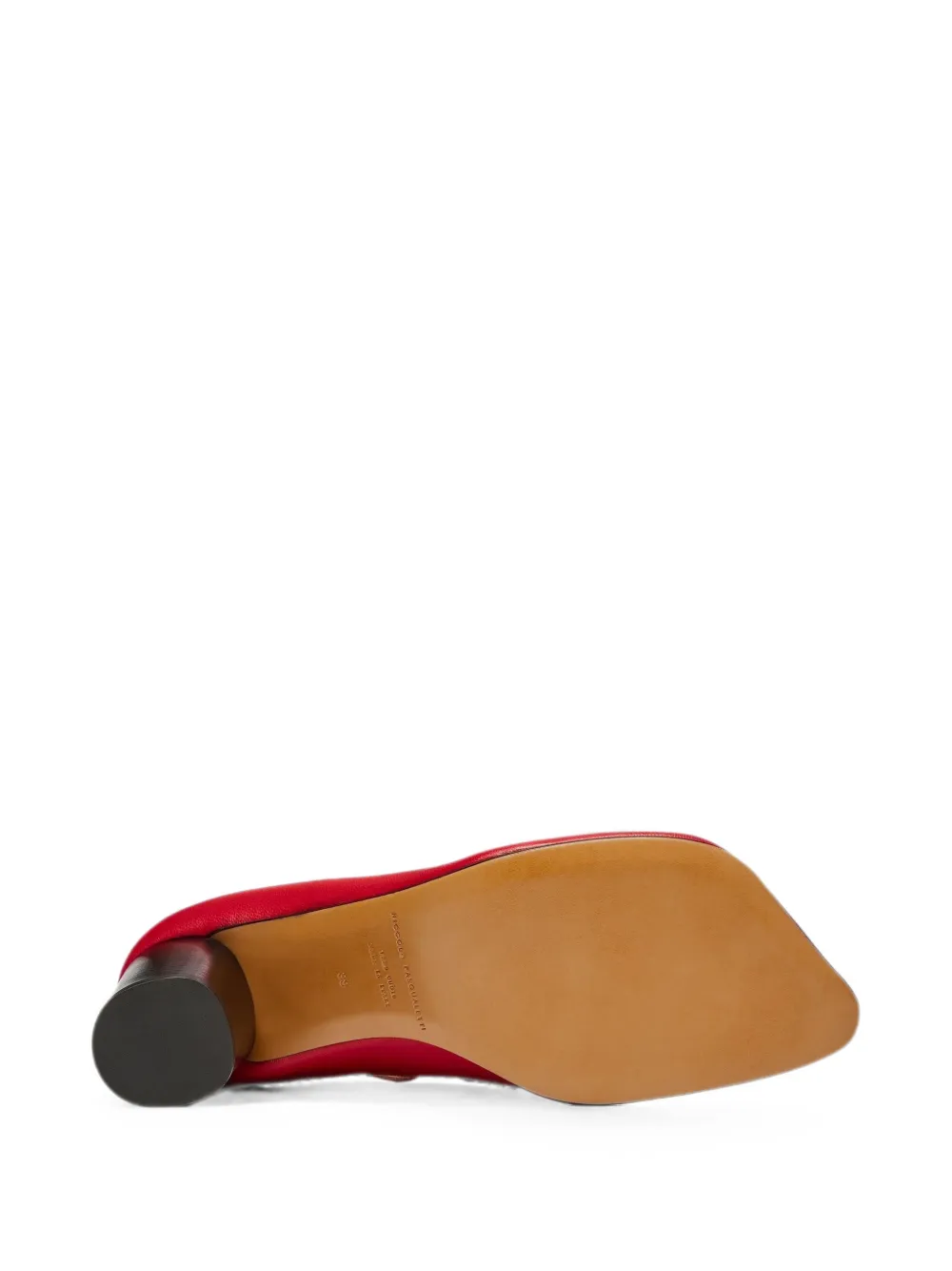 Niccolò Pasqualetti Obliqua pumps met blokhak Rood