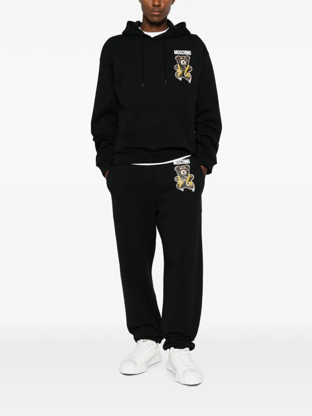Moschino Teddy Bear hoodie Zwart