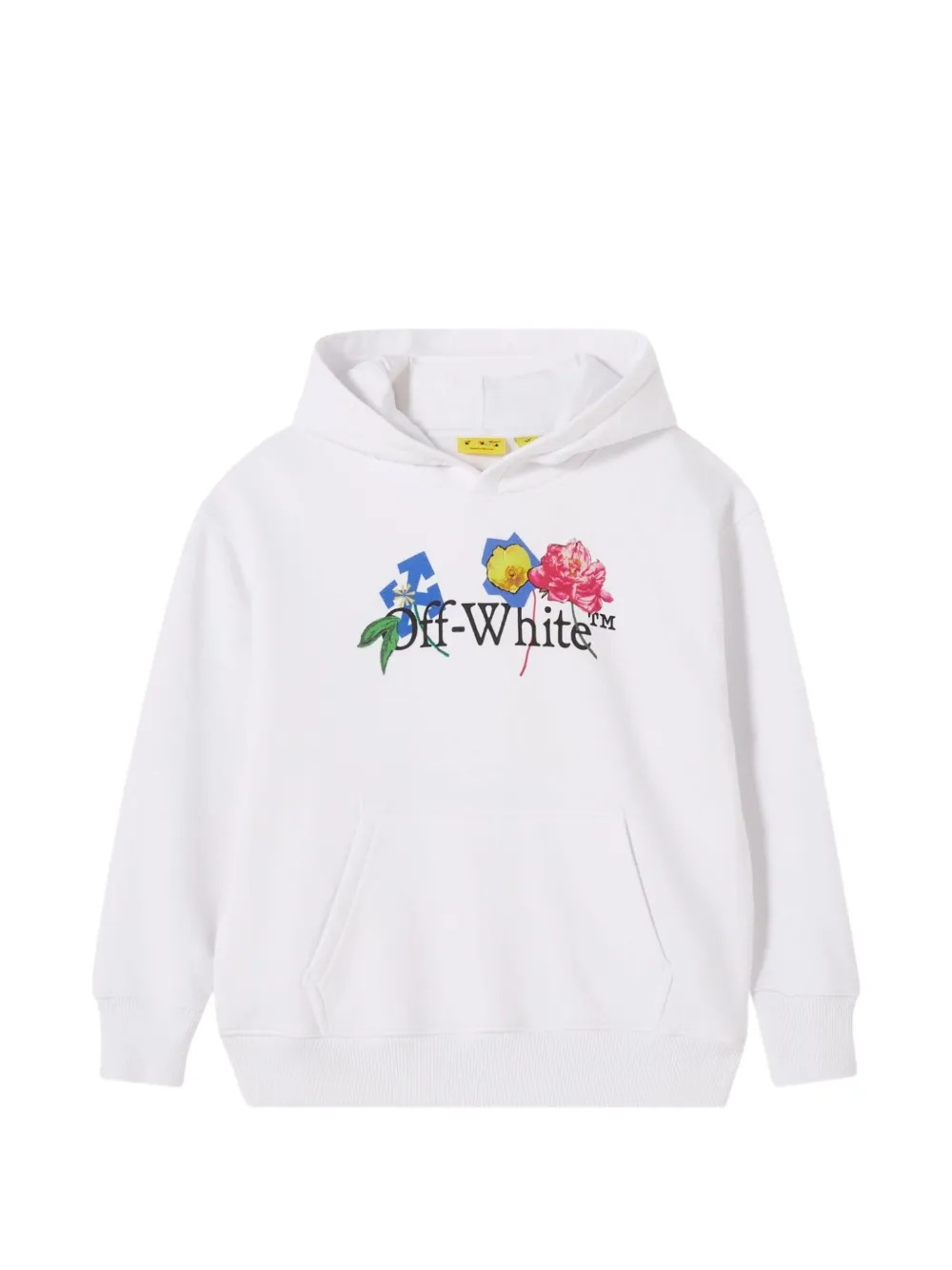 Off-White Kids floral-print hoodie
