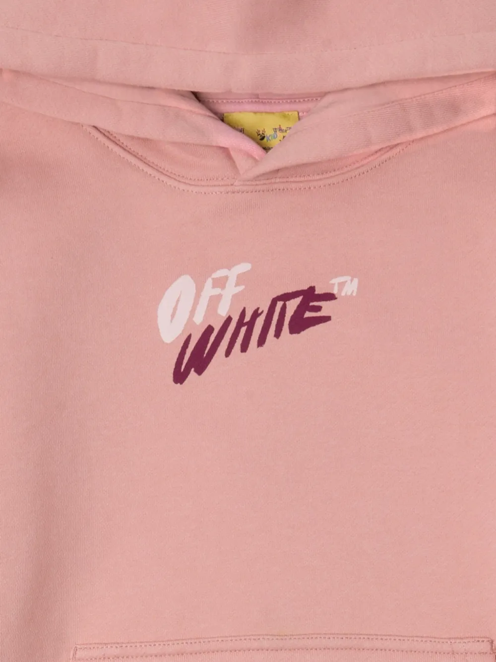 Off-White Kids Arrow logo-print hoodie Roze