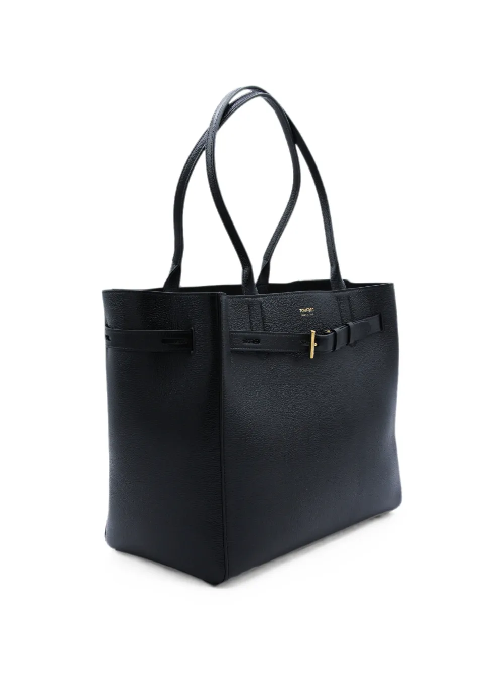 TOM FORD Audrey medium shopper van bewerkt leer Zwart