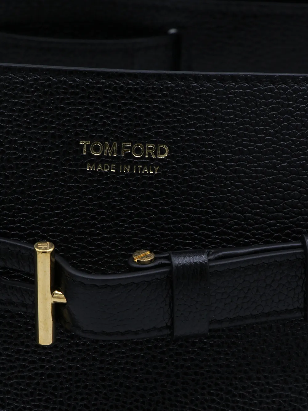 TOM FORD Audrey medium shopper van bewerkt leer Zwart