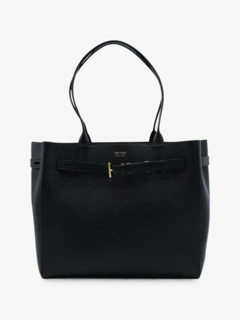 TOM FORD mellemstor grynet Audrey tote i læder