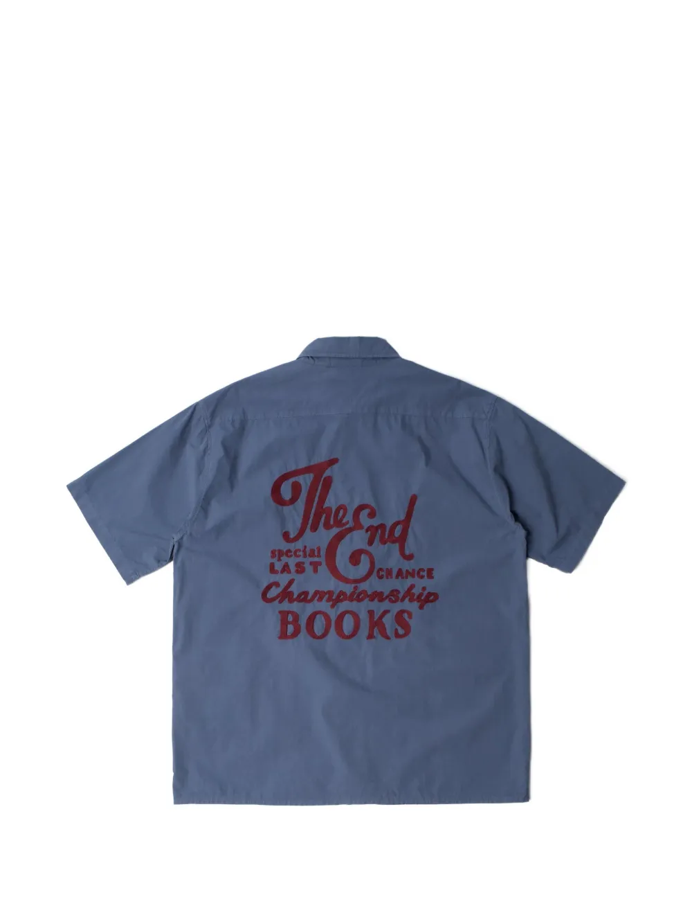BY PARRA The Ends Books overhemd met korte mouwen Blauw