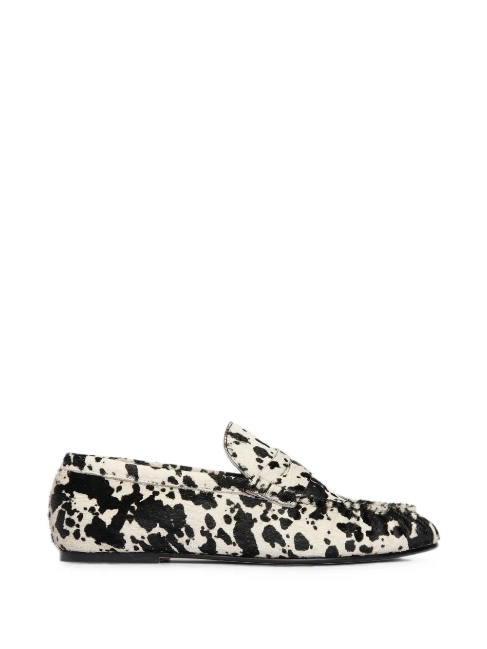 FREDA SALVADOR Sydney calf-hair loafers - Weiß