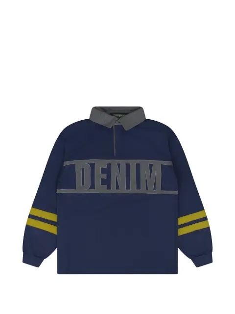 Denim Tears logo-appliqué polo shirt