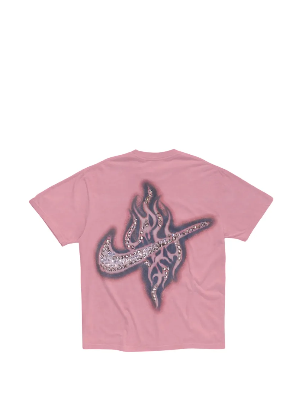 Travis Scott x Nike ラインストーン グラフィック Tシャツ | ピンク