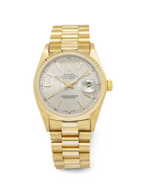 Rolex Day-Date fluted bezel 36mm watch
