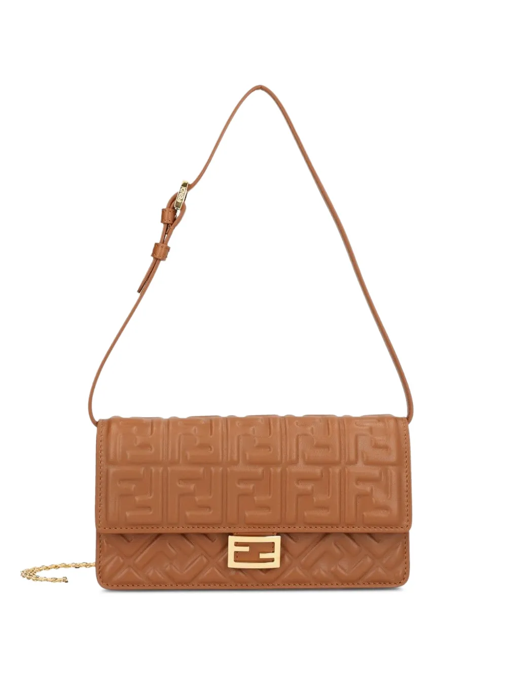 FENDI walleton chain Baguette - Braun