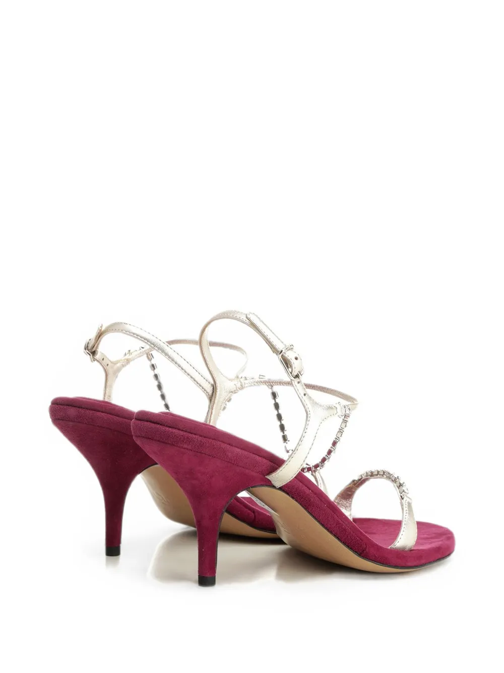 Chloé Zia crystal-embellished sandals Zilver