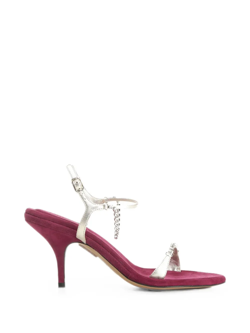 Chloé Zia crystal-embellished sandals Zilver