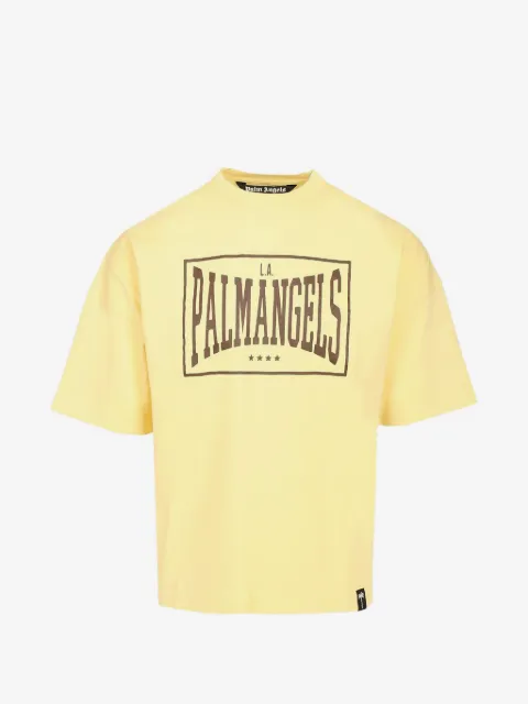 Palm Angels logo-print drop-shoulder T-shirt