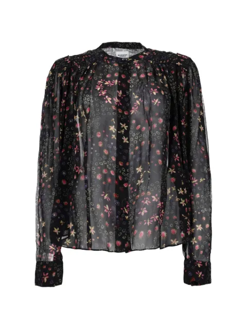 MARANT ÉTOILE blouse en soie à fleurs