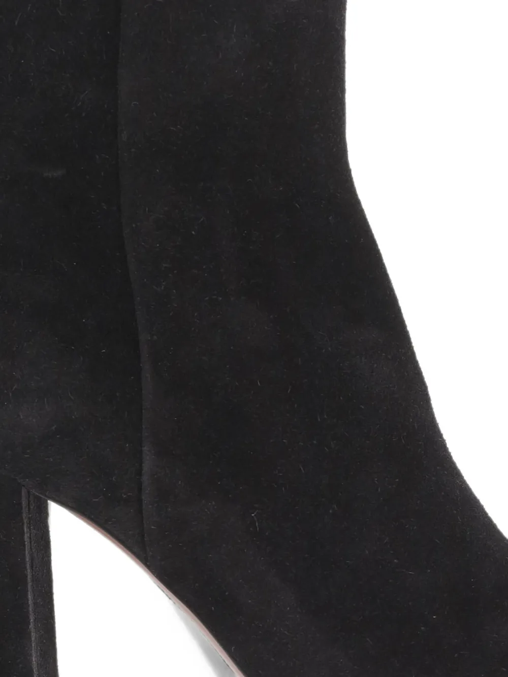 Paris Texas Anja suede pointed-toe ankle boots Zwart