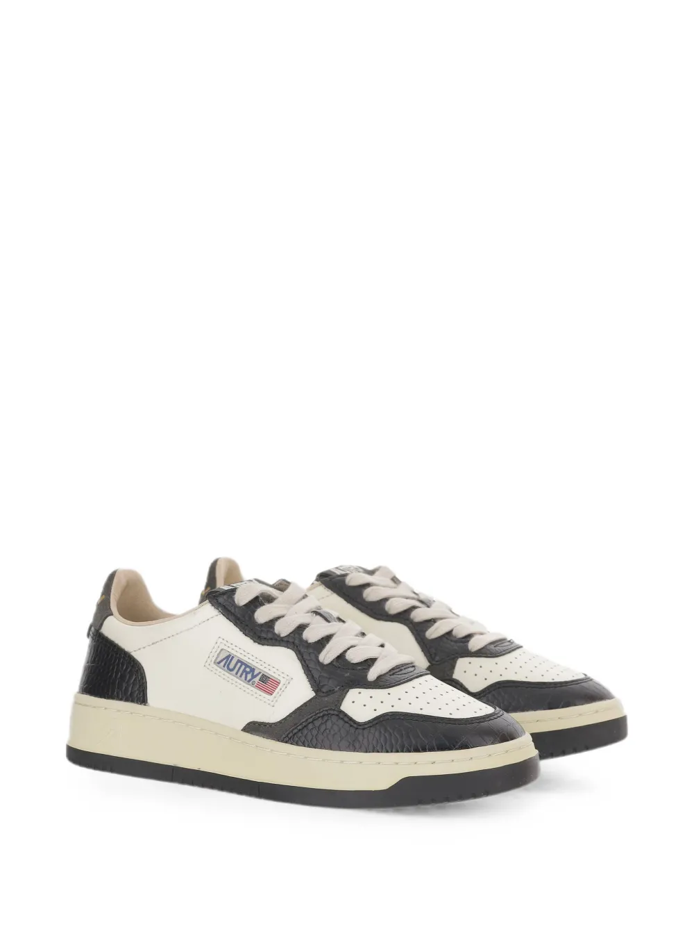 Autry Medalist croc-effect low-top sneakers Wit