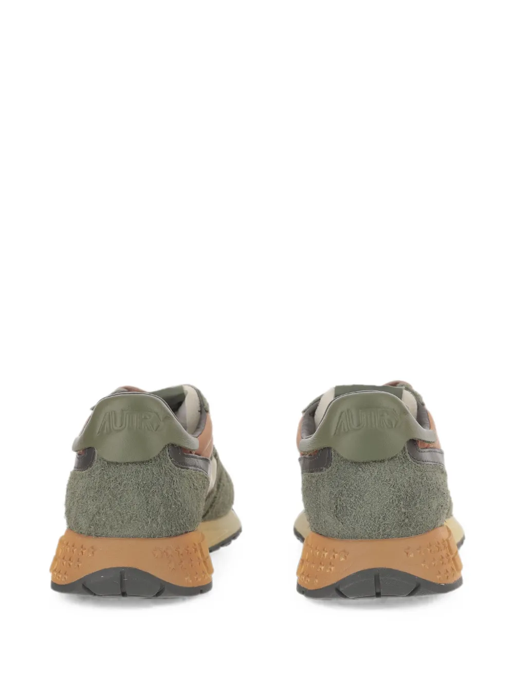 Autry Reelwind suede-panelled low-top sneakers Groen