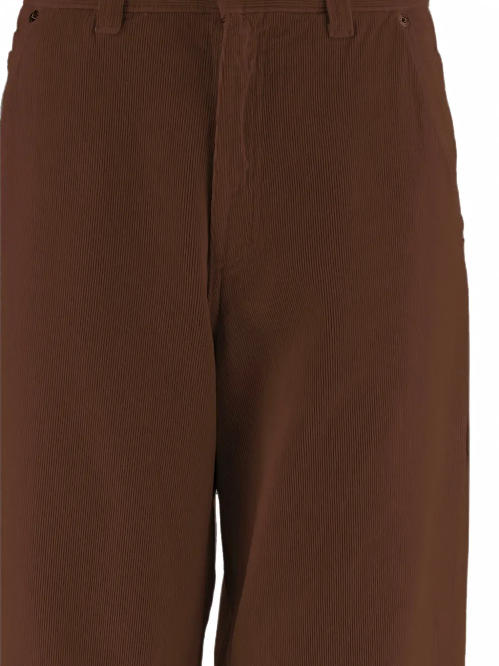 Haikure Ribfluwelen straight broek Bruin
