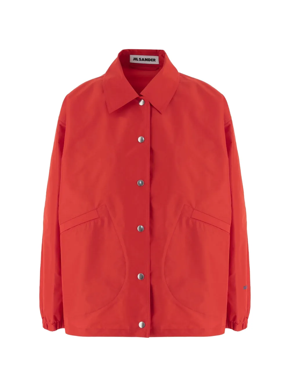Jil Sander logo-embroidered jacket - Rosso