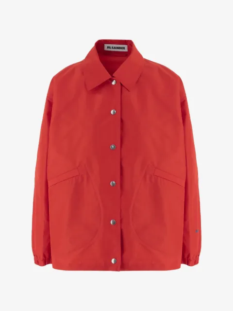 Jil Sander logo-embroidered jacket