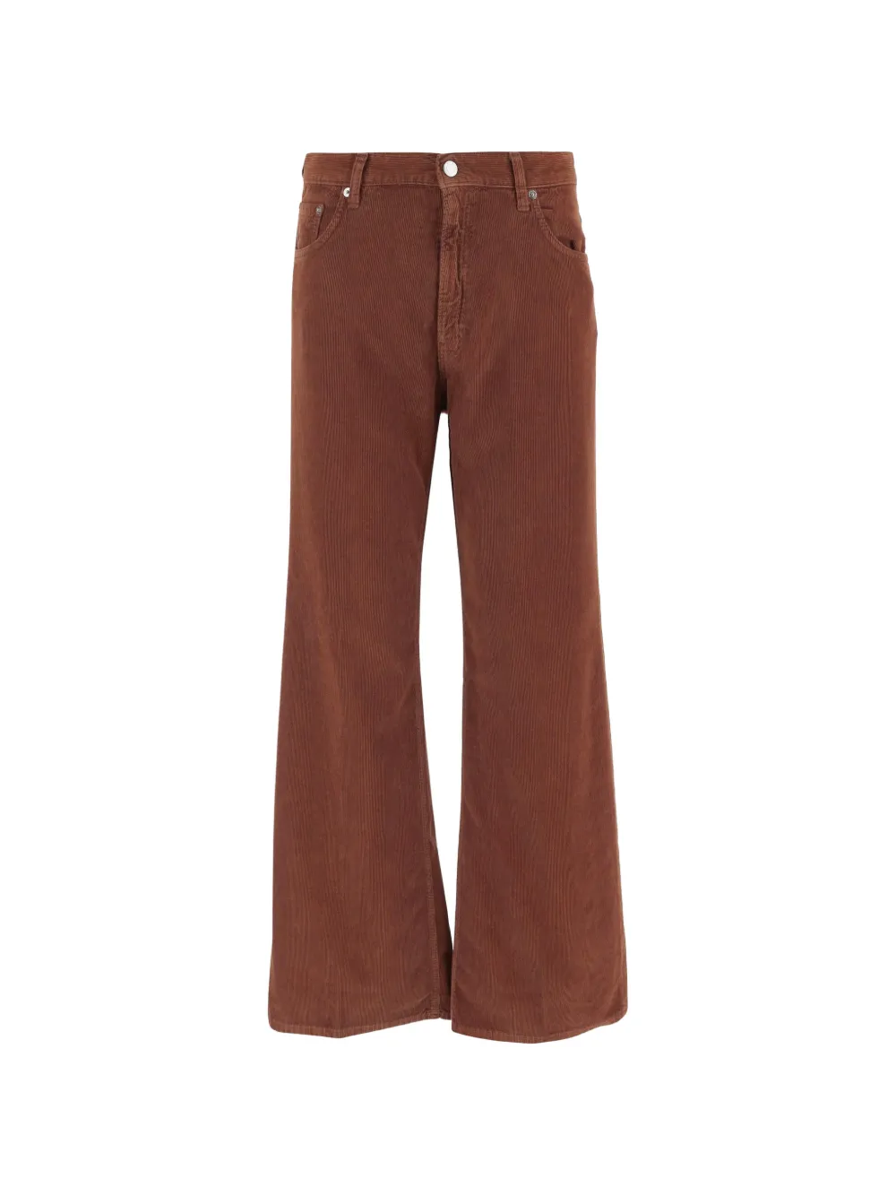 Haikure corduroy straight-leg jeans - Marrone
