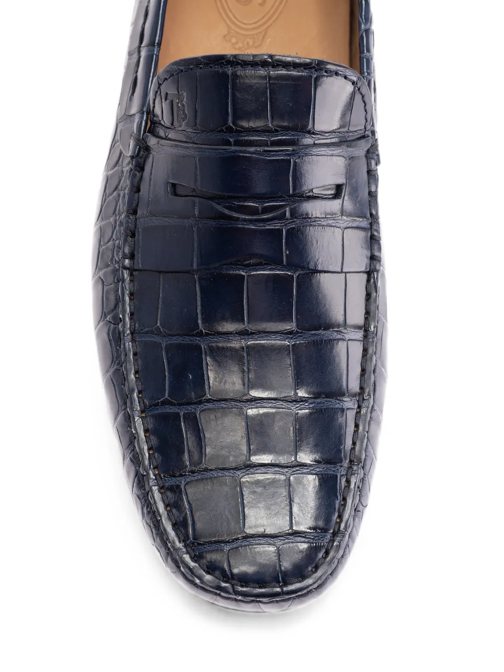 Tod's crocodile-effect loafers Blauw
