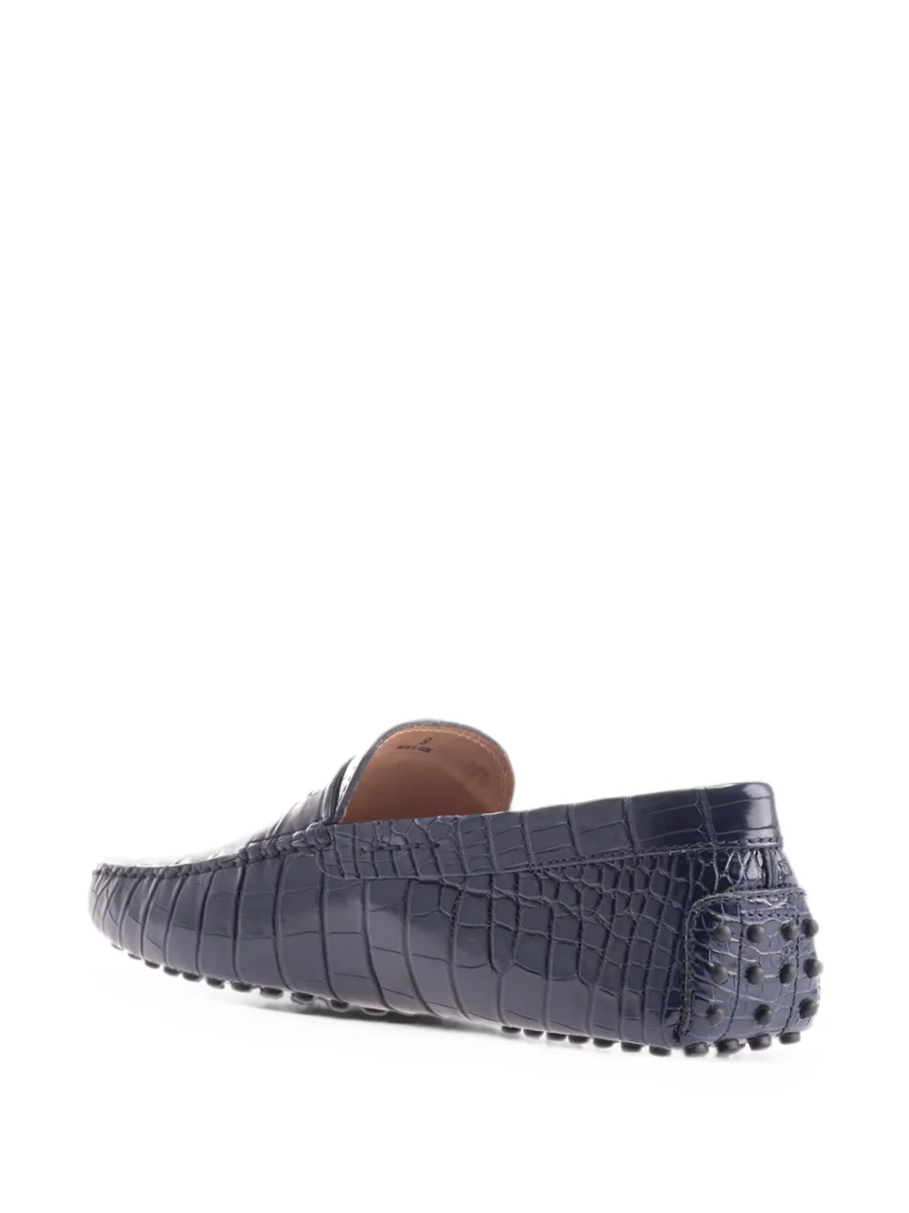 Tod's crocodile-effect loafers Blauw