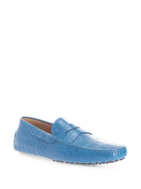 Tod's mocasines con efecto de piel de cocodrilo