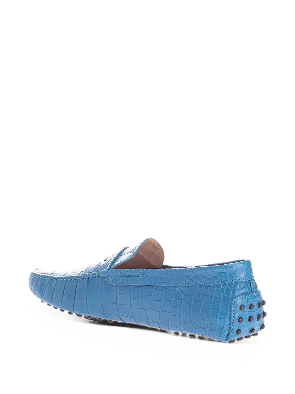 Tod's crocodile-effect loafers Blauw