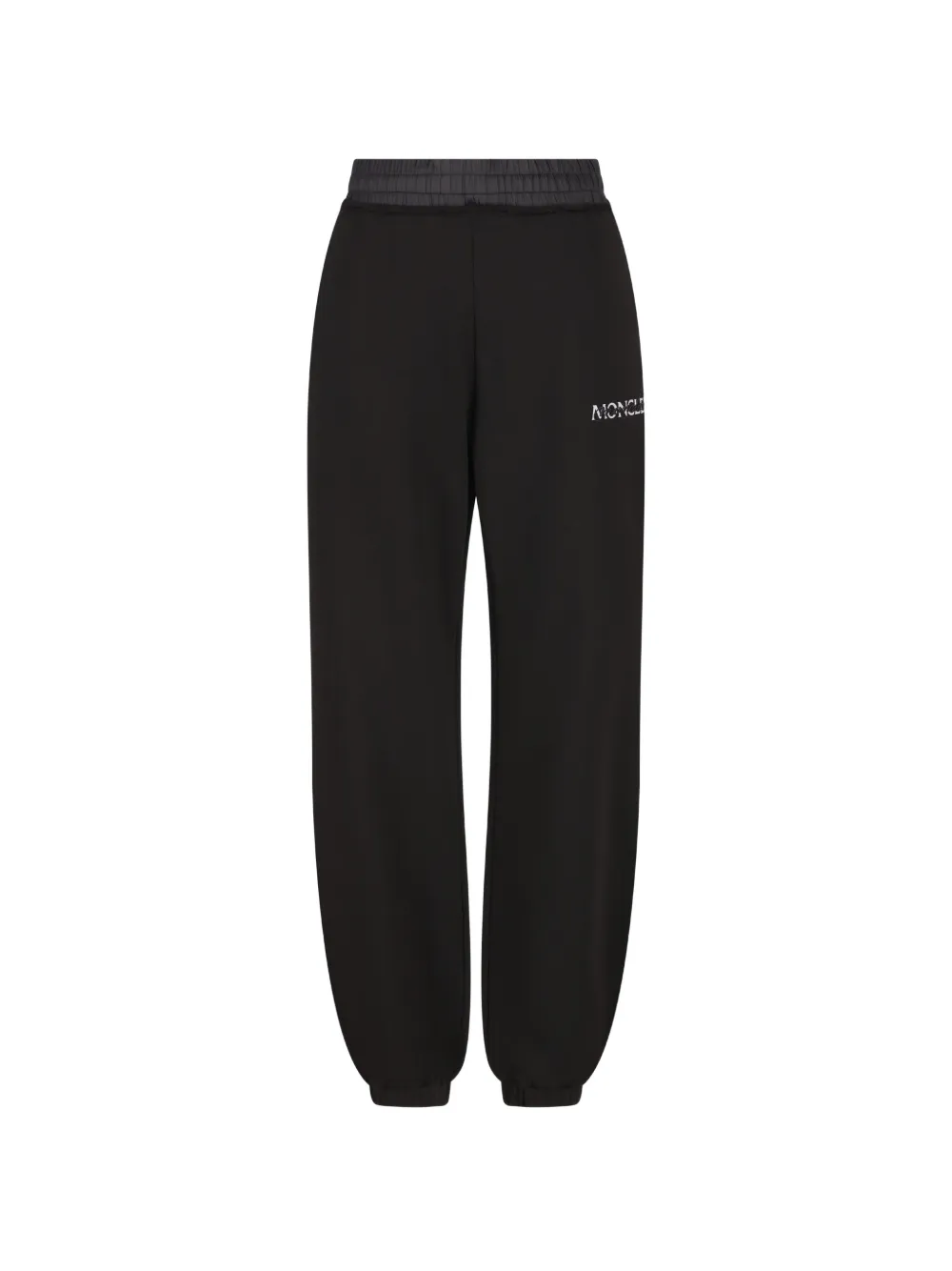 Moncler logo-embroidered track pants Zwart