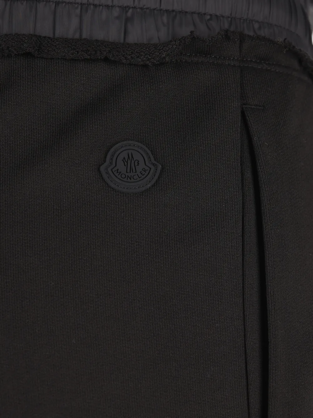 Moncler logo-embroidered track pants Zwart