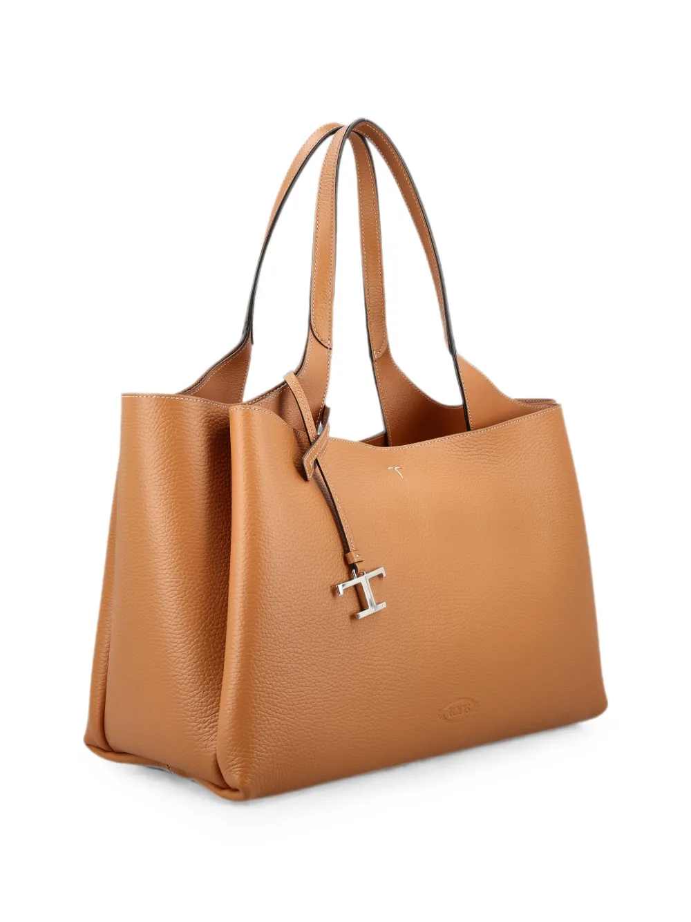 Tod's T Timeless schoudertas met hanger Beige