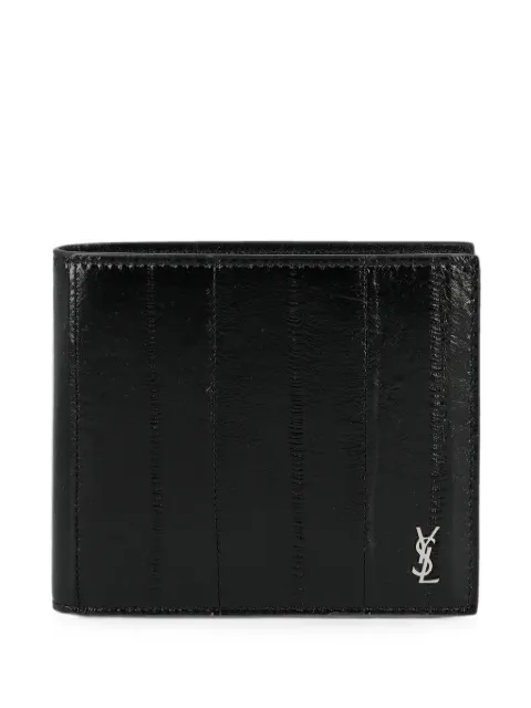 Saint Laurent Cassandre eel-skin wallet