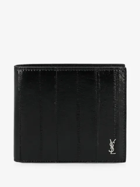 Saint Laurent Cassandre eel-skin wallet