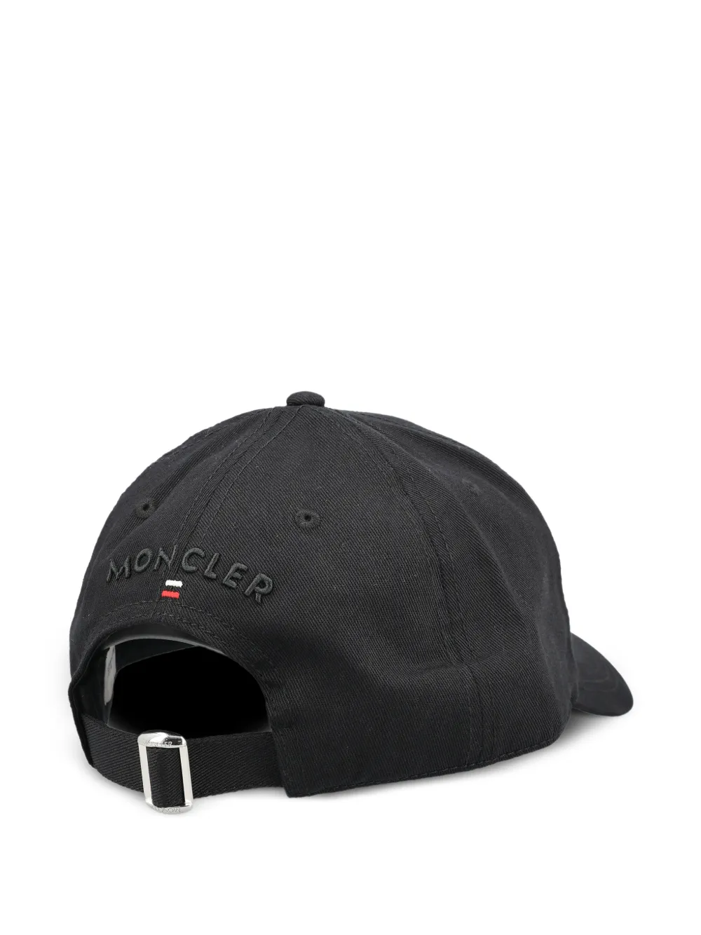 Moncler cotton gabardine baseball cap Zwart
