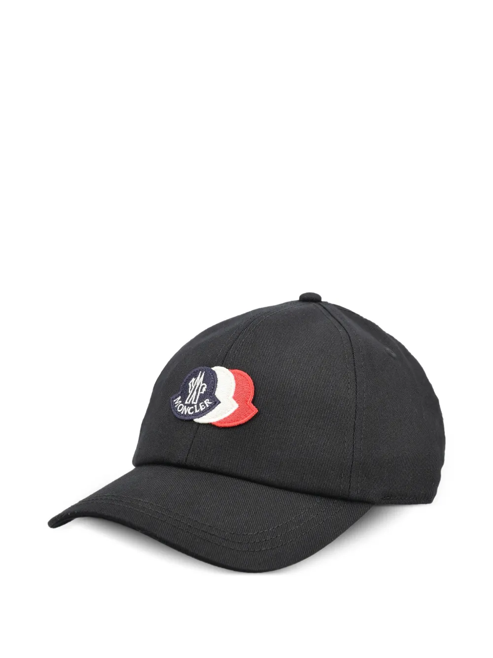 Moncler cotton gabardine baseball cap Zwart