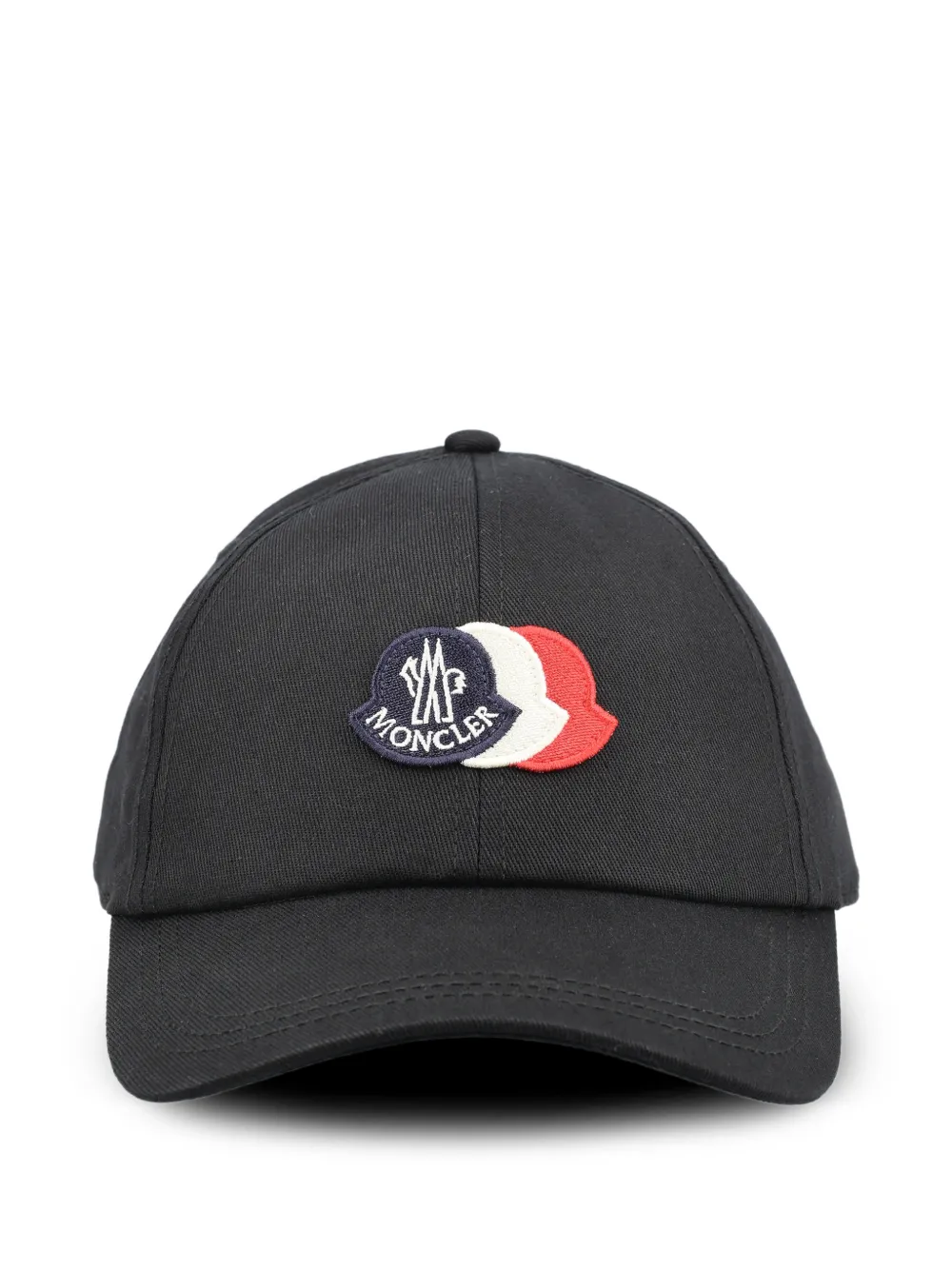 Moncler cotton gabardine baseball cap Zwart