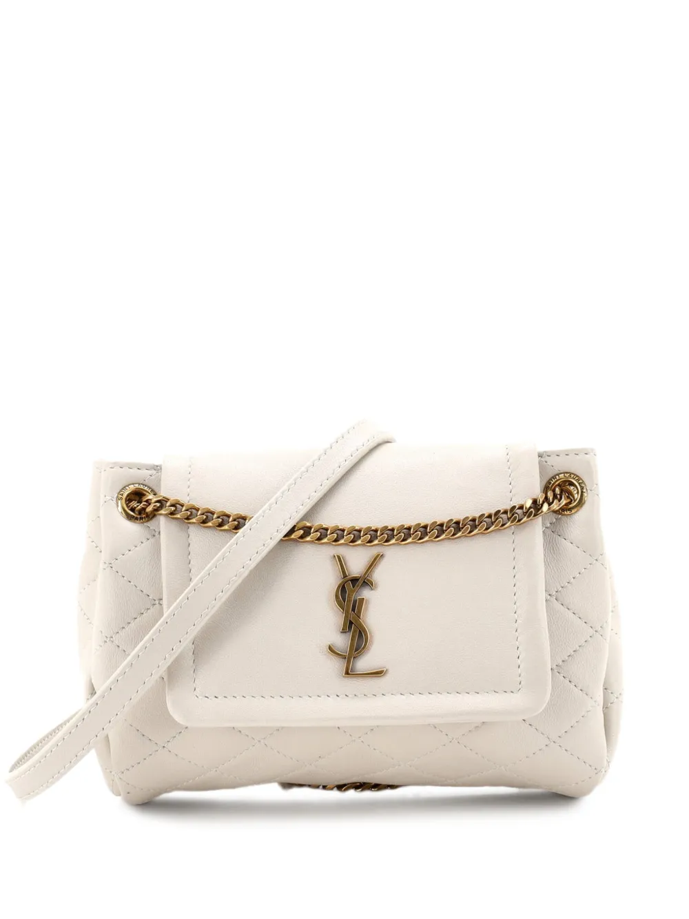 Saint Laurent Pre-Owned Borsa a tracolla Nolita mini in pelle trapuntata - Toni neutri