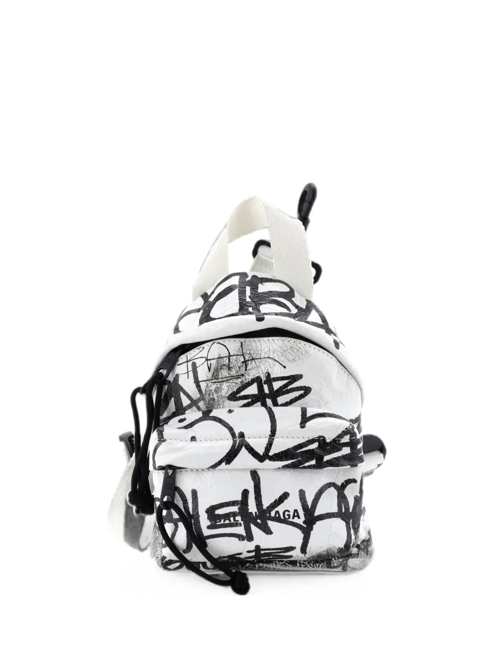 Balenciaga Pre-Owned Mini Explorer Graffiti Rucksack - Weiß