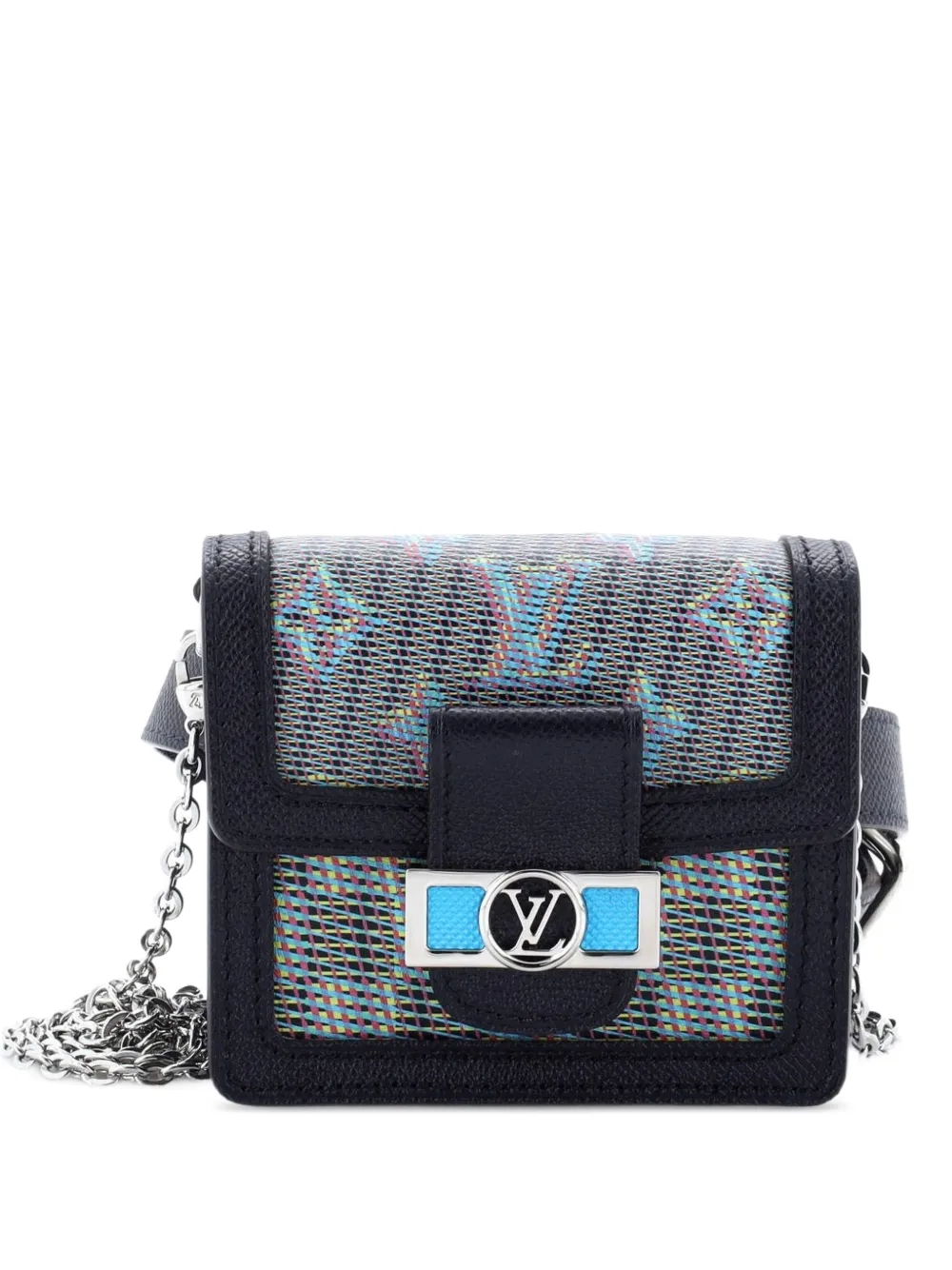Louis Vuitton Pre-Owned Marsupio Dauphine Bumbag Damier con monogramma BB - Blu