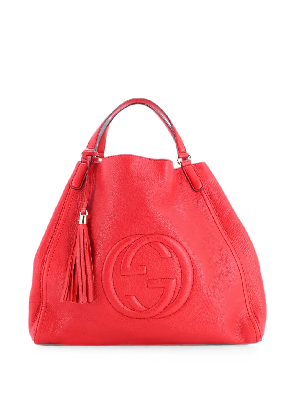 Gucci Pre-Owned Borsa a spalla Soho grande in pelle - Rosso